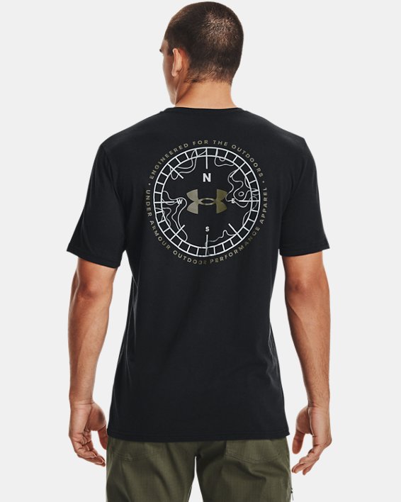 เสื้อยืด UA Engineered Compass สำหรับผู้ชาย, Black, pdpMainDesktop image number 0